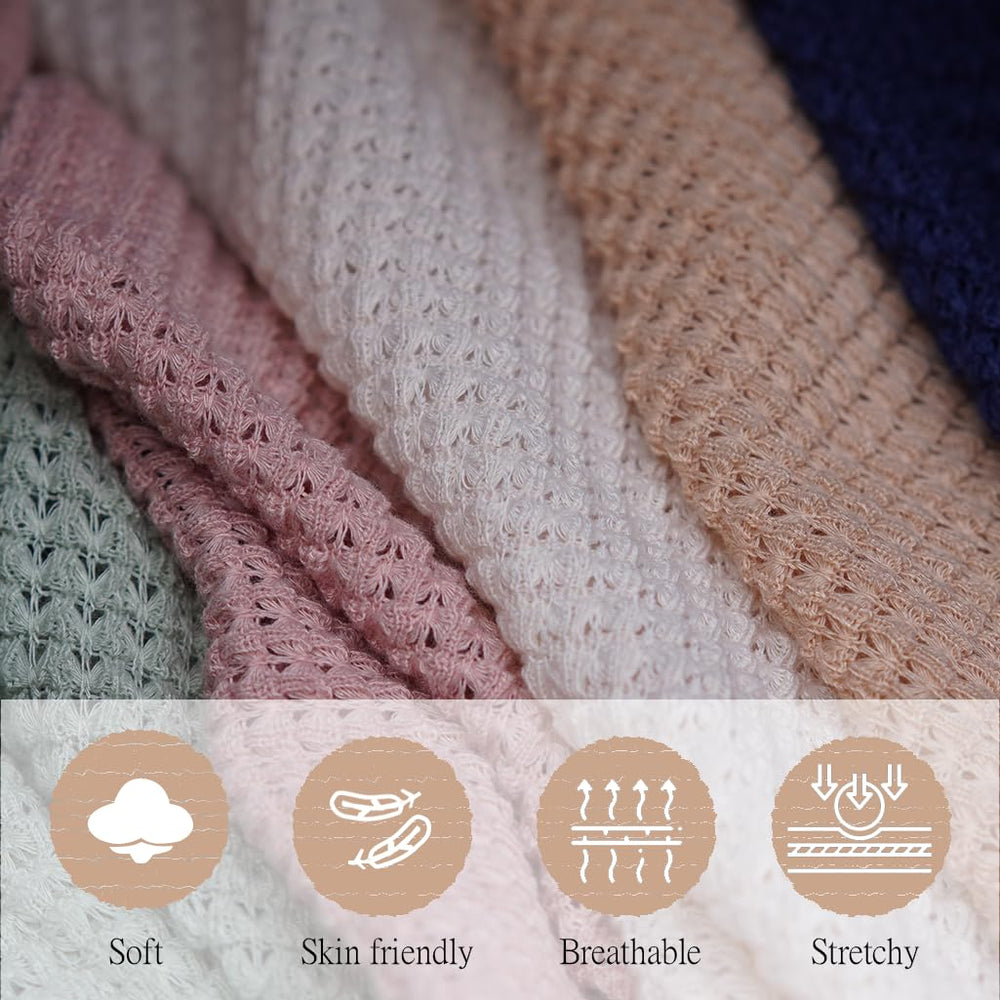 BEWDIO Camel nursing shawl worn over shoulders for breathable privacy during feeds