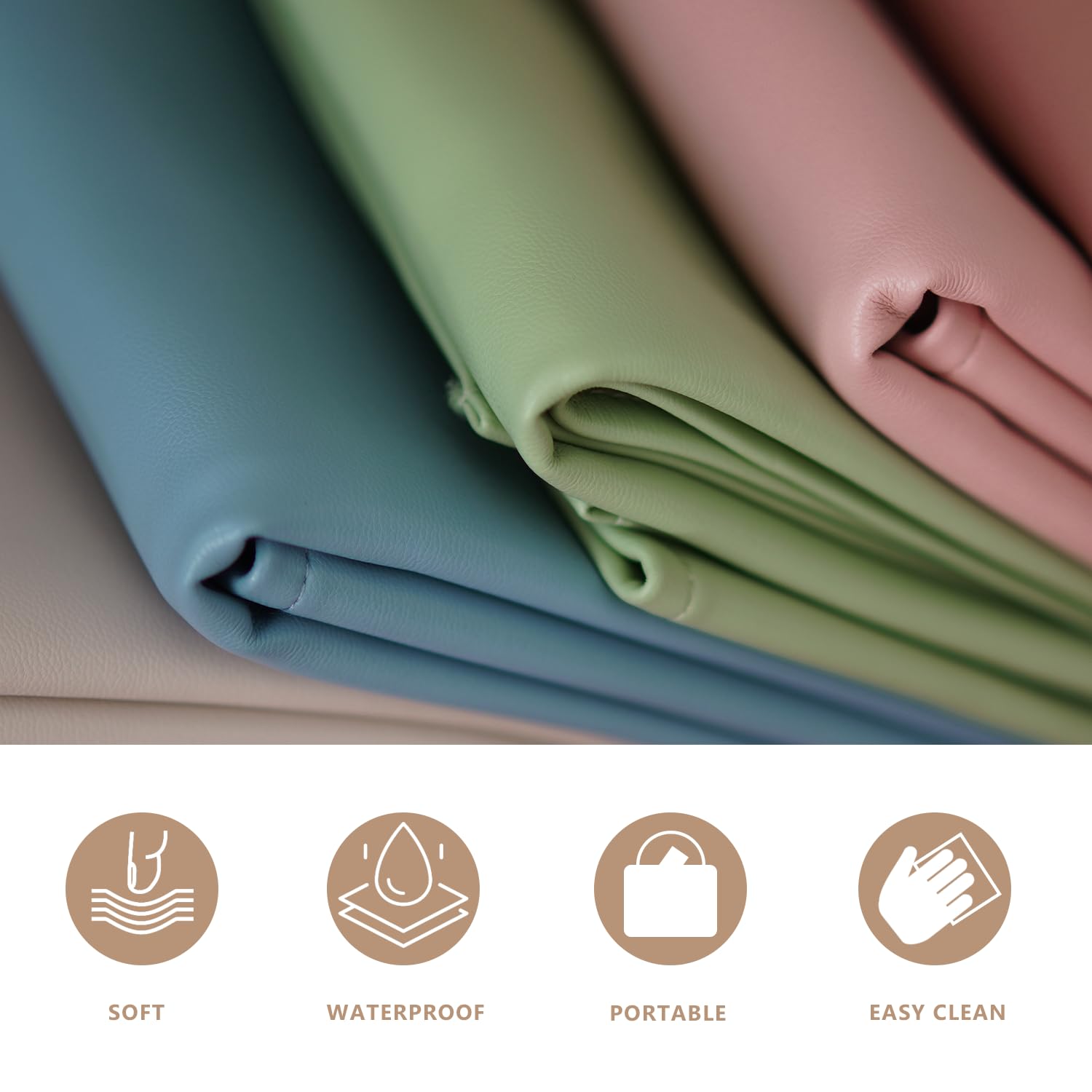 BEWDIO diaper changing pad travel-ready setup on a compact surface for quick diaper changes.