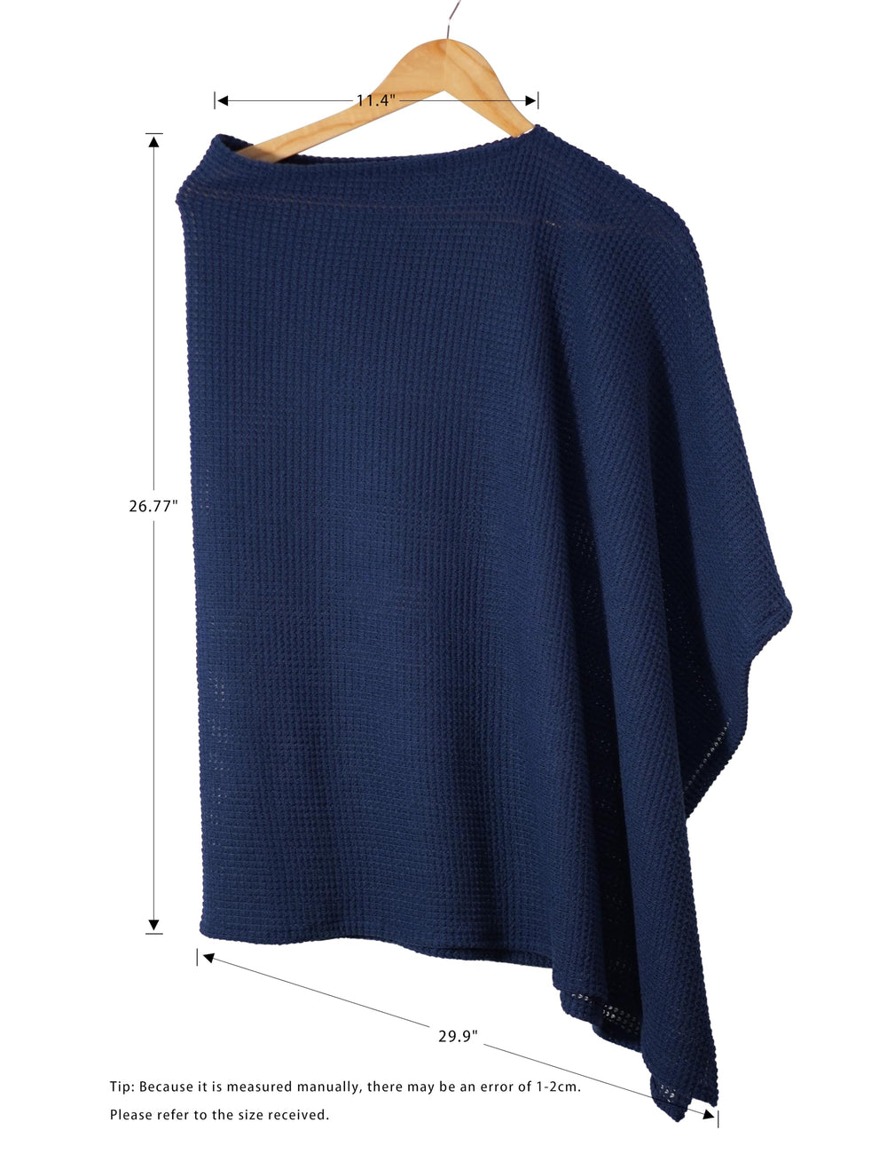 BEWDIO navy blue nursing cover packaged with free laundry bag