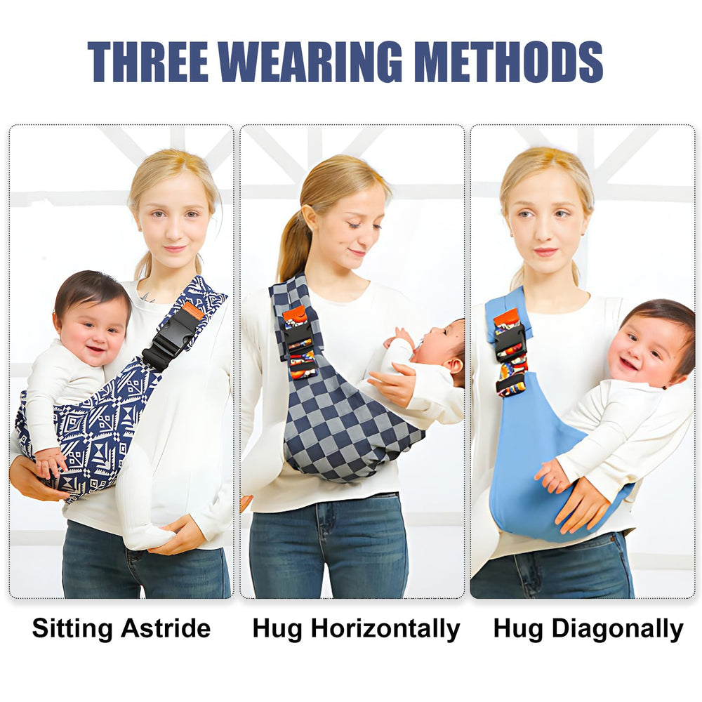 Beyoik baby sling carrier adjustable growth to fit 0-36 months.