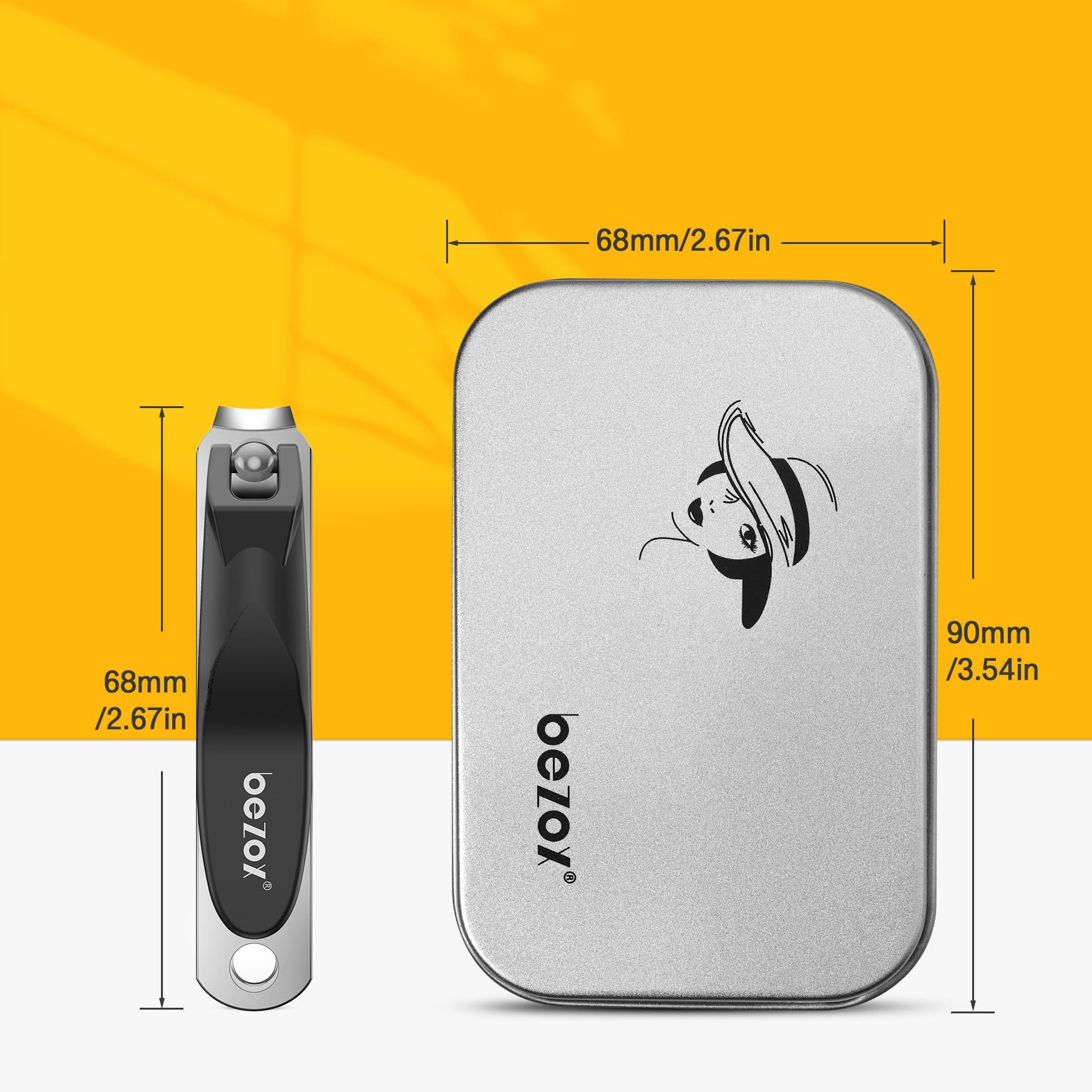 BEZOX toddler clipper with sturdy edges for confident trims.