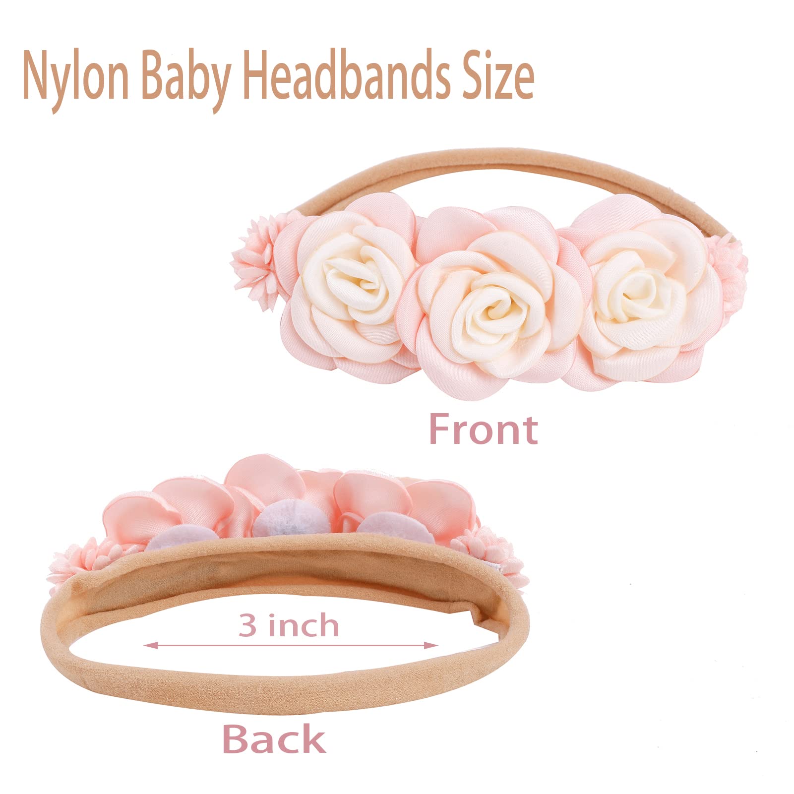 BFNAAgirl floral headband style three—versatile accessory for outfits and events.