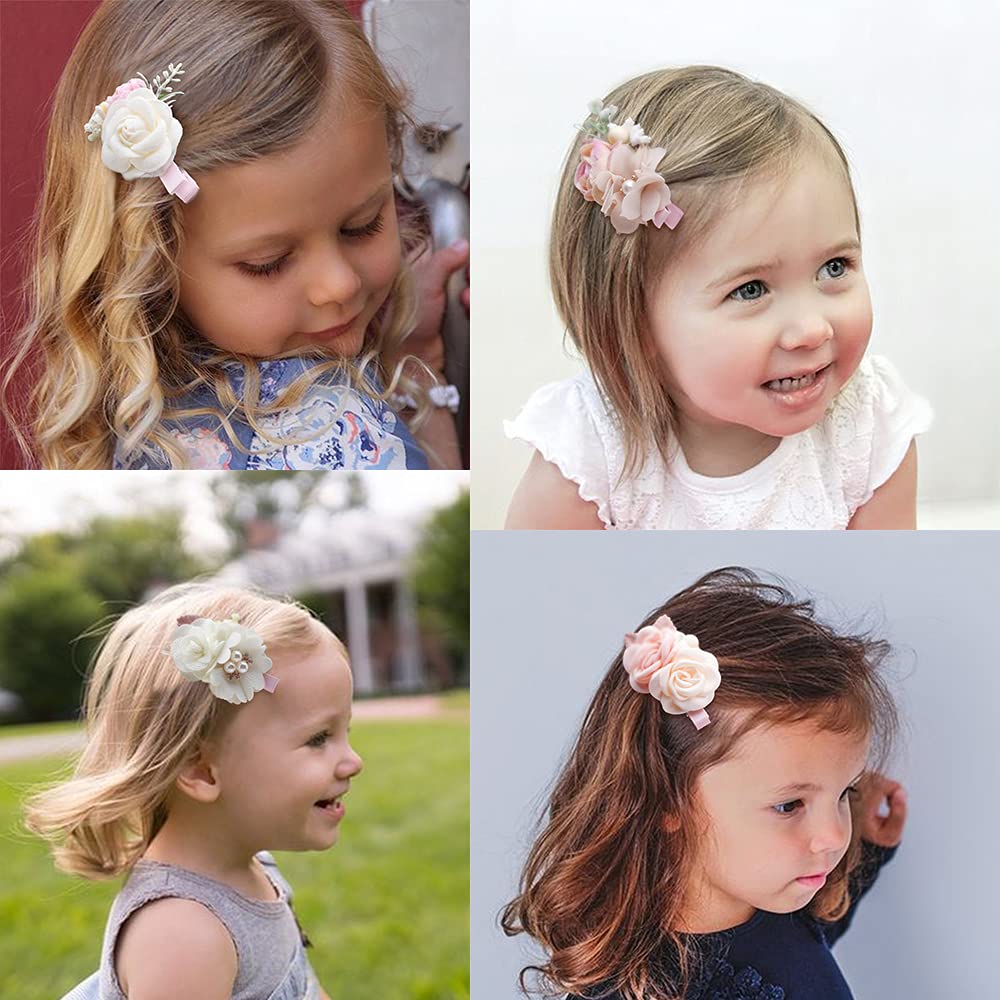 BFNAAgirl baby girl bows close-up with heat-sealed ends, ensuring tangle-free wear.