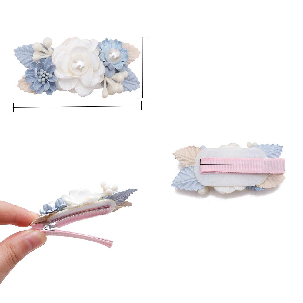 BFNAAgirl baby-girl hair clip flower closeup ideal for daily outfits and portraits.