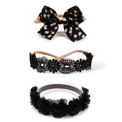 BFNAAgirl BF-XKFD002 flower headband on soft nylon band for comfortable baby styling