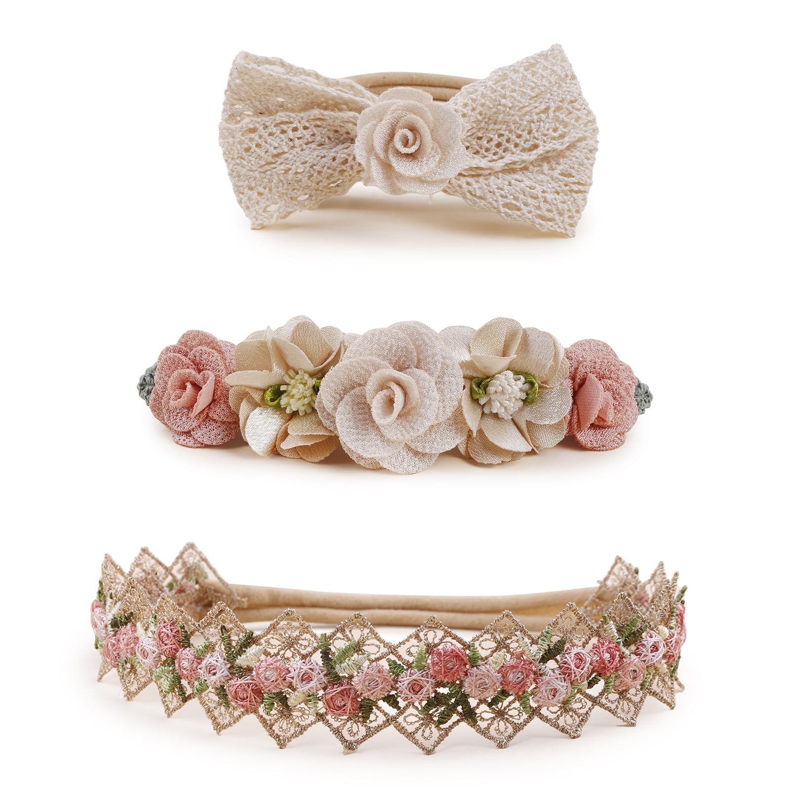 BFNAAgirl BF-Z38 soft nylon headband closeup for gentle daily wear and comfort.