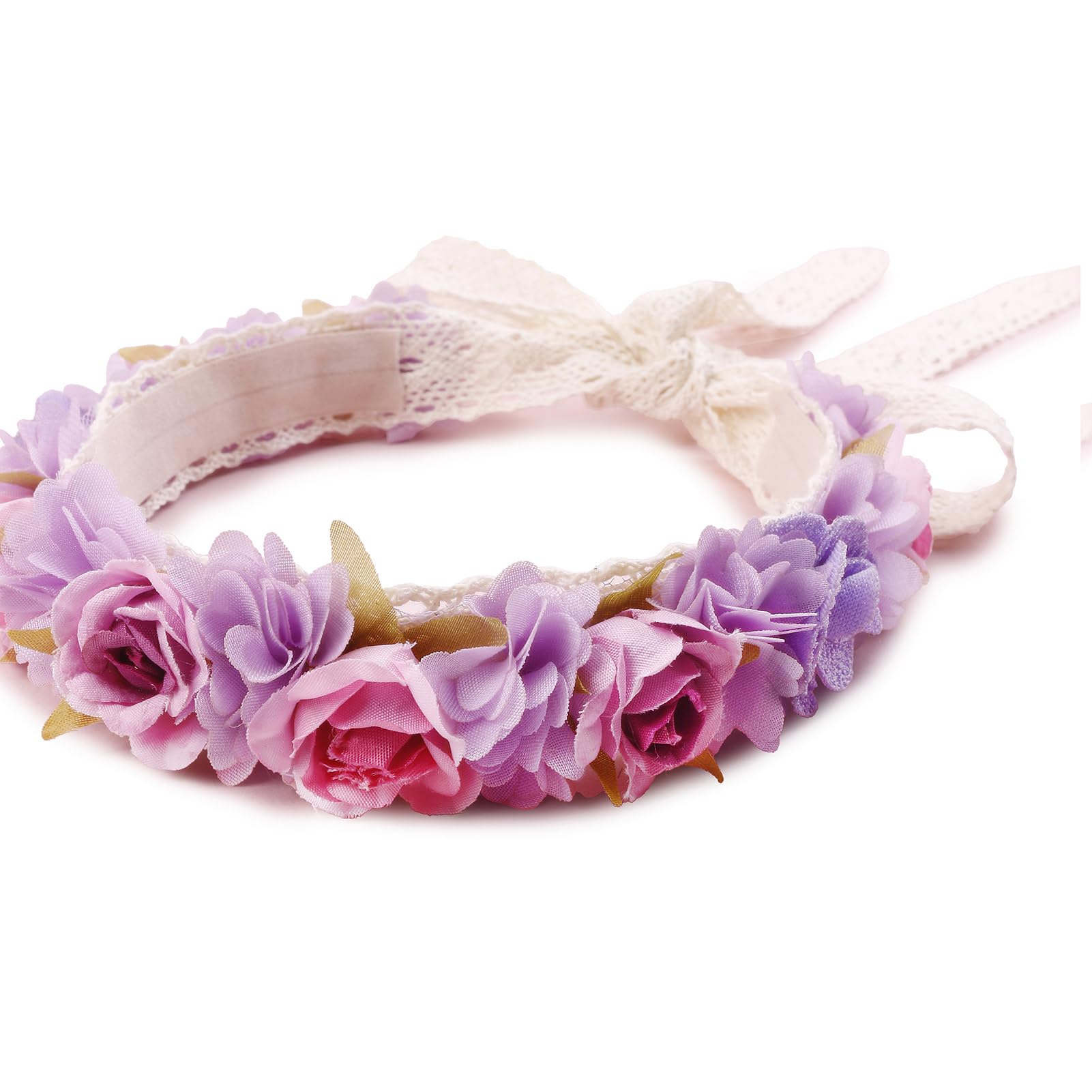 BFNAAgirl lace headbands worn by child, ideal for festivals.