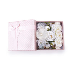 BFNAAgirl floral headbands back cotton pad for comfortable wear on babies