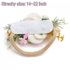 BFNAAgirl floral headbands with back cotton pad for comfort