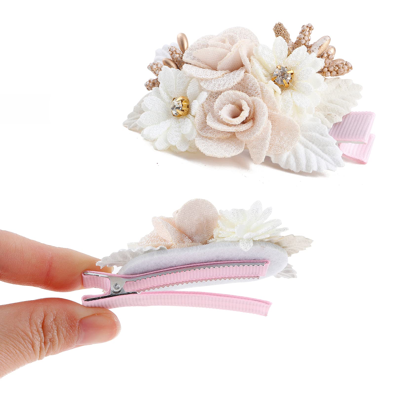 BFNAAgirl flower clips in gift box, ideal for baby shower or birthday gifting.