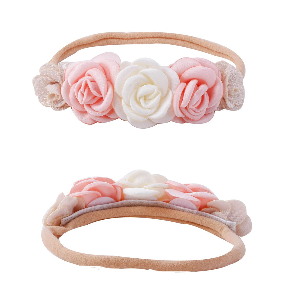 BFNAAgirl flower crown elastic band lightweight comfort for all hairstyles