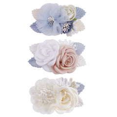 BFNAAgirl flower hair clip closeup with delicate petals and secure heat-sealed ends.