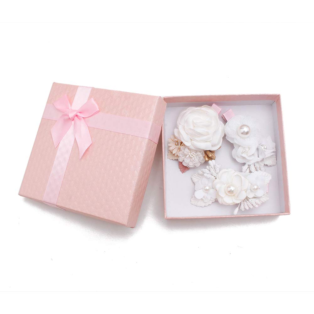 BFNAAgirl flower hair clip set2 highlights bright colors for party-ready styles