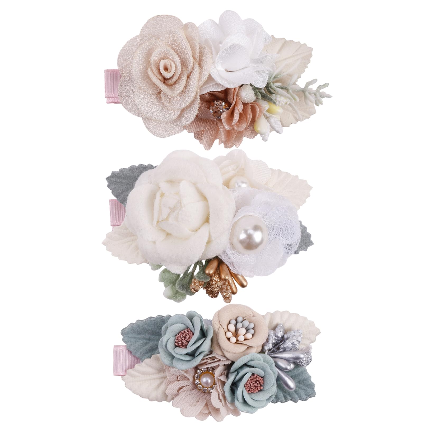 BFNAAgirl flower hair clip with secure hold for daily baby styling