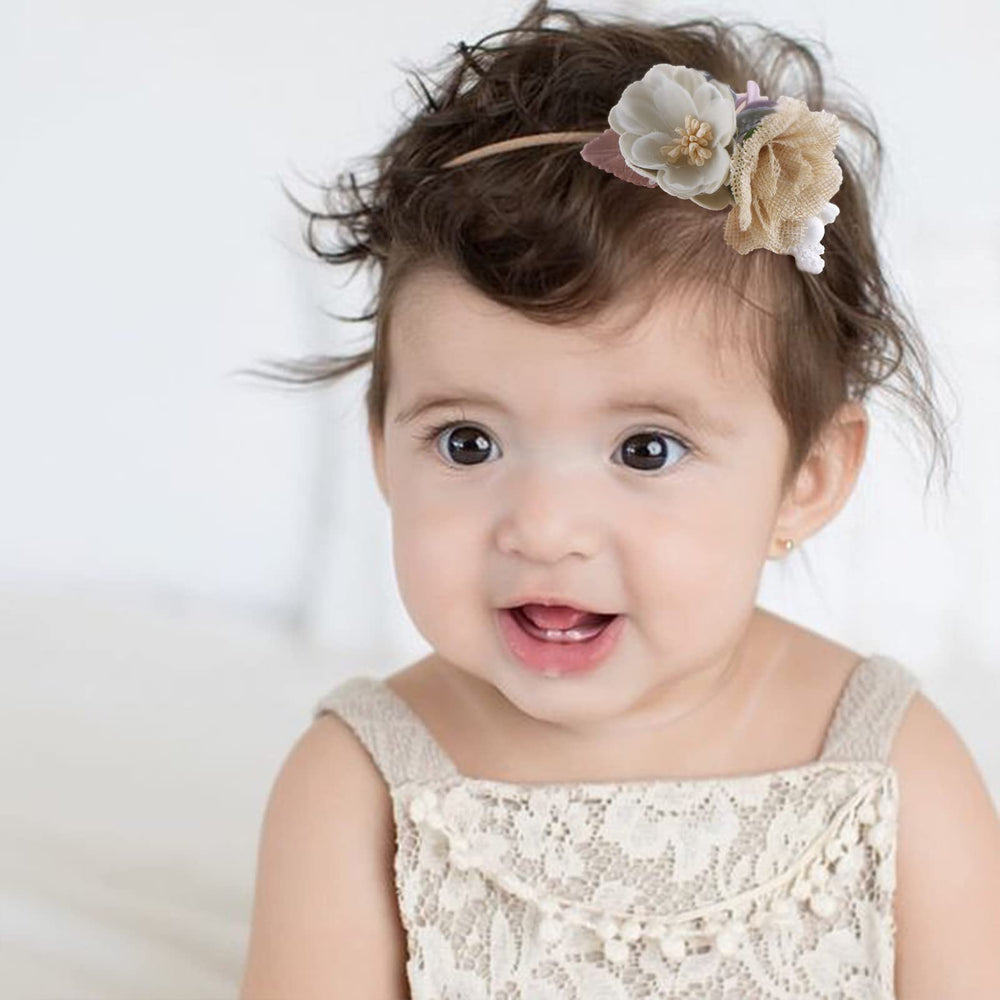 BFNAAgirl headbands baby wear image presents soft-back pad for comfy all-day wear.