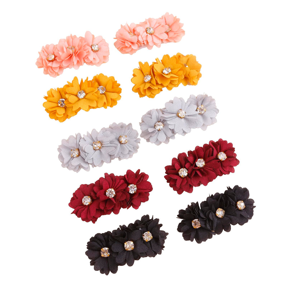 BFNAAgirl infants toddlers outfit inspiration image shows coordinated look with a flower clip.