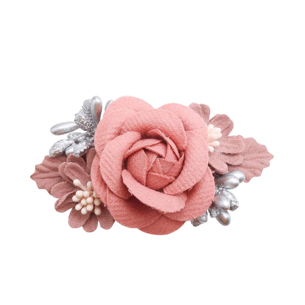 BFNAAgirl kid-friendly flower hair clip keeps hair in place