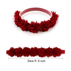 BFNAAgirl 3pc headbands, adjustable nylon band for growing infants and toddlers.