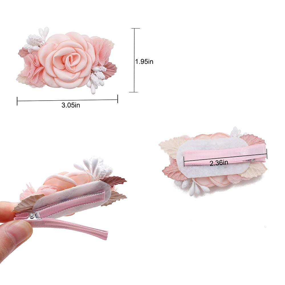 BFNAAgirl party-dress-ready clip adds bright bloom accents for special occasions.