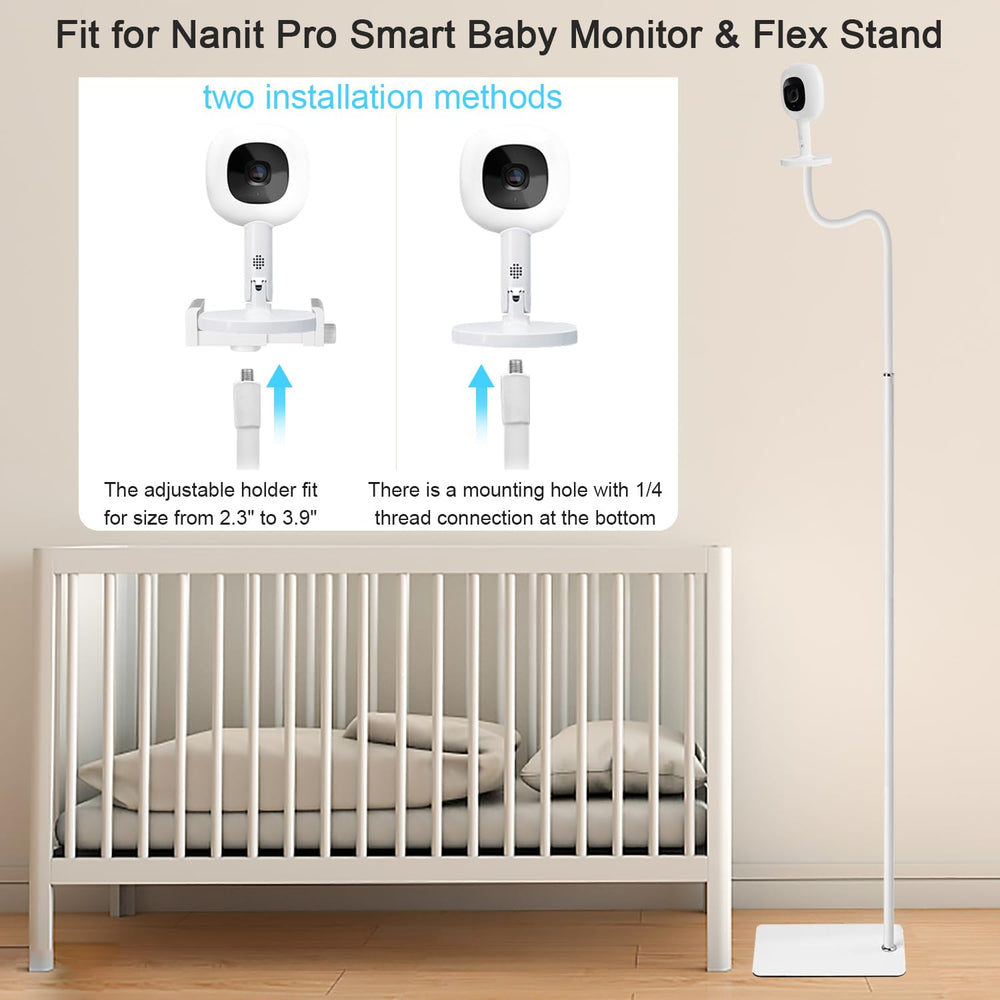 BFYTN baby-monitor floor stand adjustable base and height for flexible viewing angles.