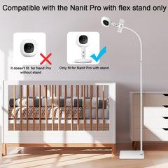 BFYTN baby-monitor floor stand gooseneck offers precise positioning near crib or play area.