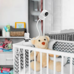BFYTN clip-on crib rail mount on wood surface showing tool-free attachment