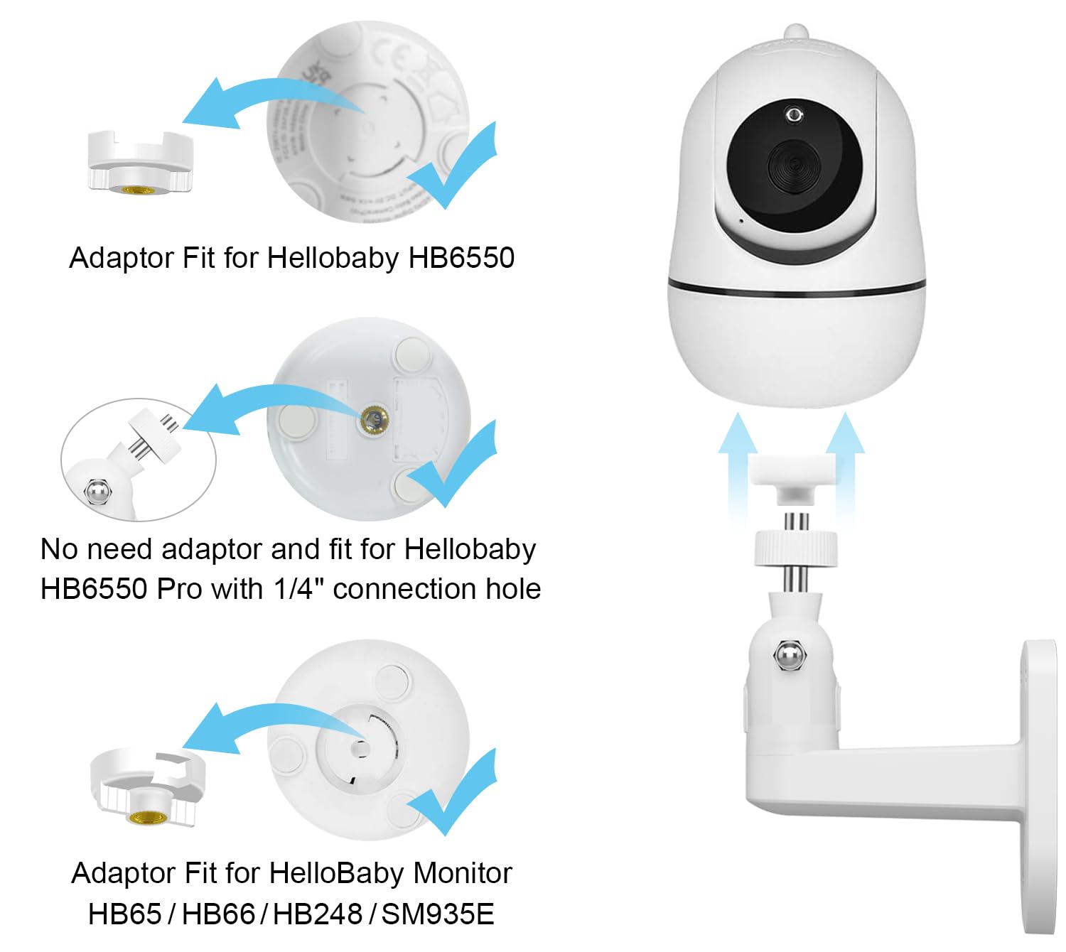 BFYTN mount features a sturdy design to support reliable nursery monitoring.
