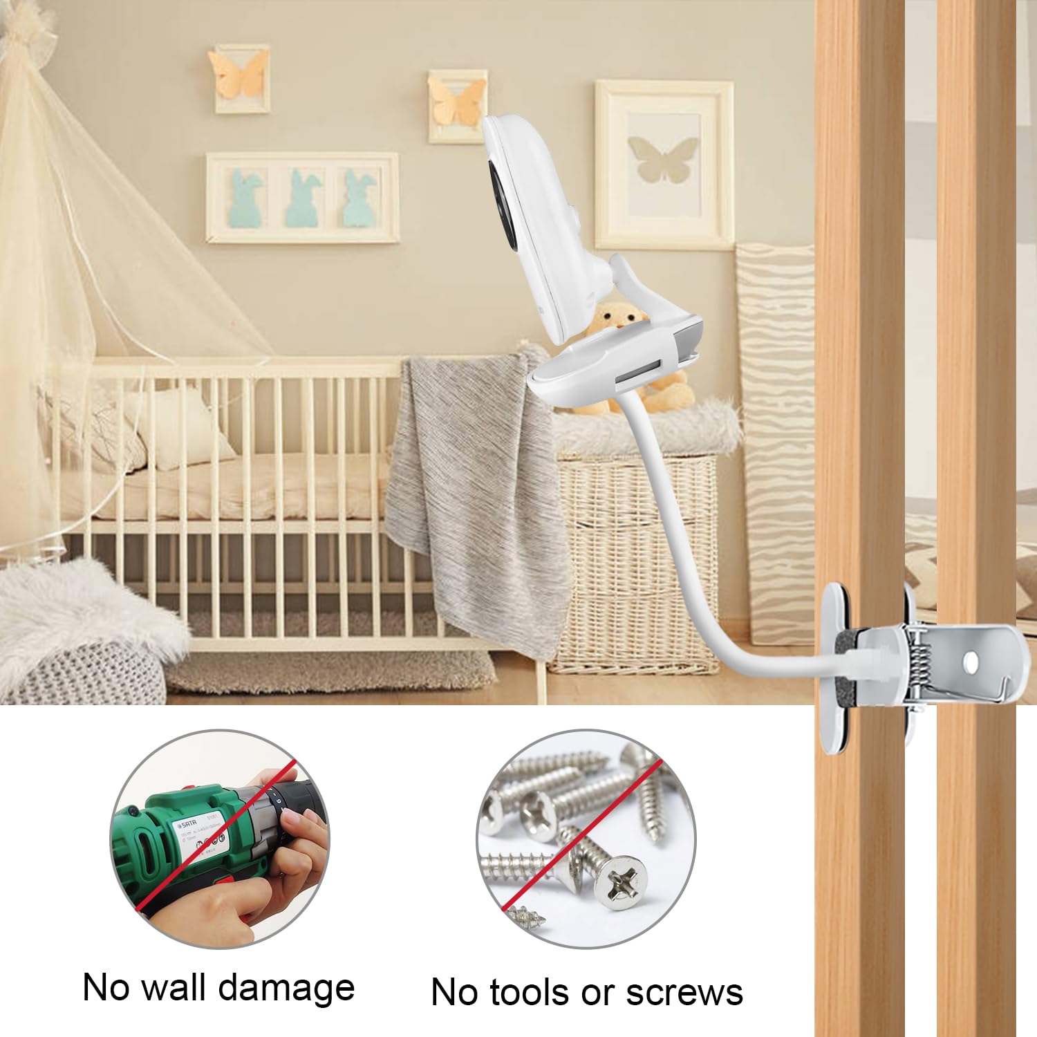 BFYTN clamp on flat panel enables easy positioning