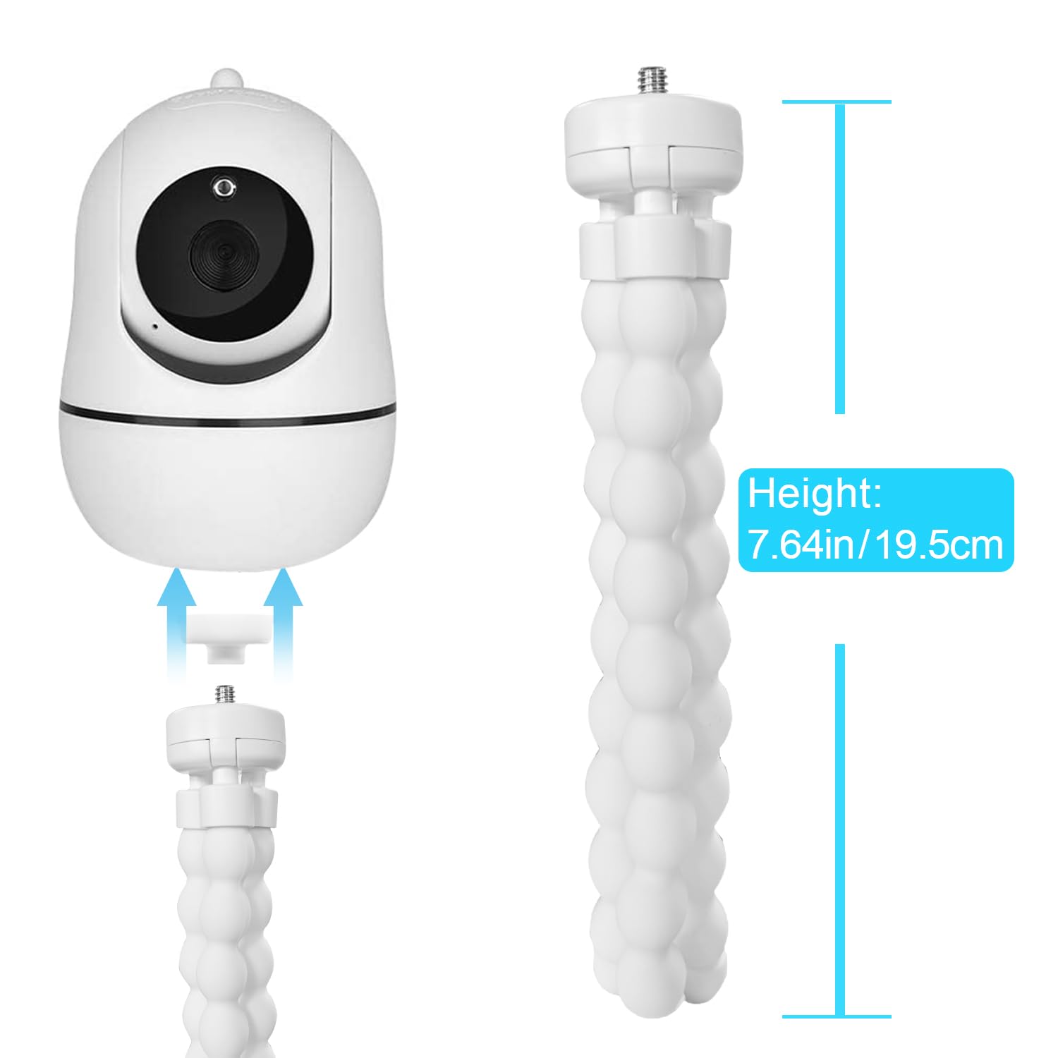 BFYTN premium materials with nonslip silicone feet protect surfaces while keeping the camera steady.