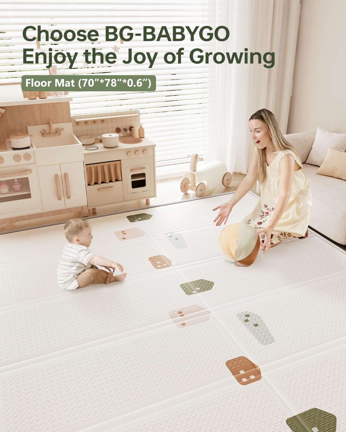 BG-BABYGO waterproof surface stays clean after spills