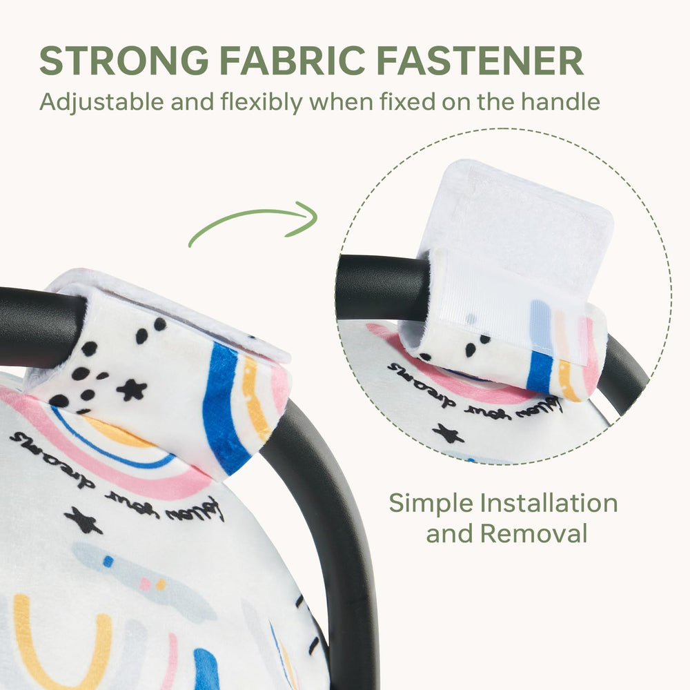 BG-BABYGO universal-fit car seat cover provides versatile protection for carriers and strollers.