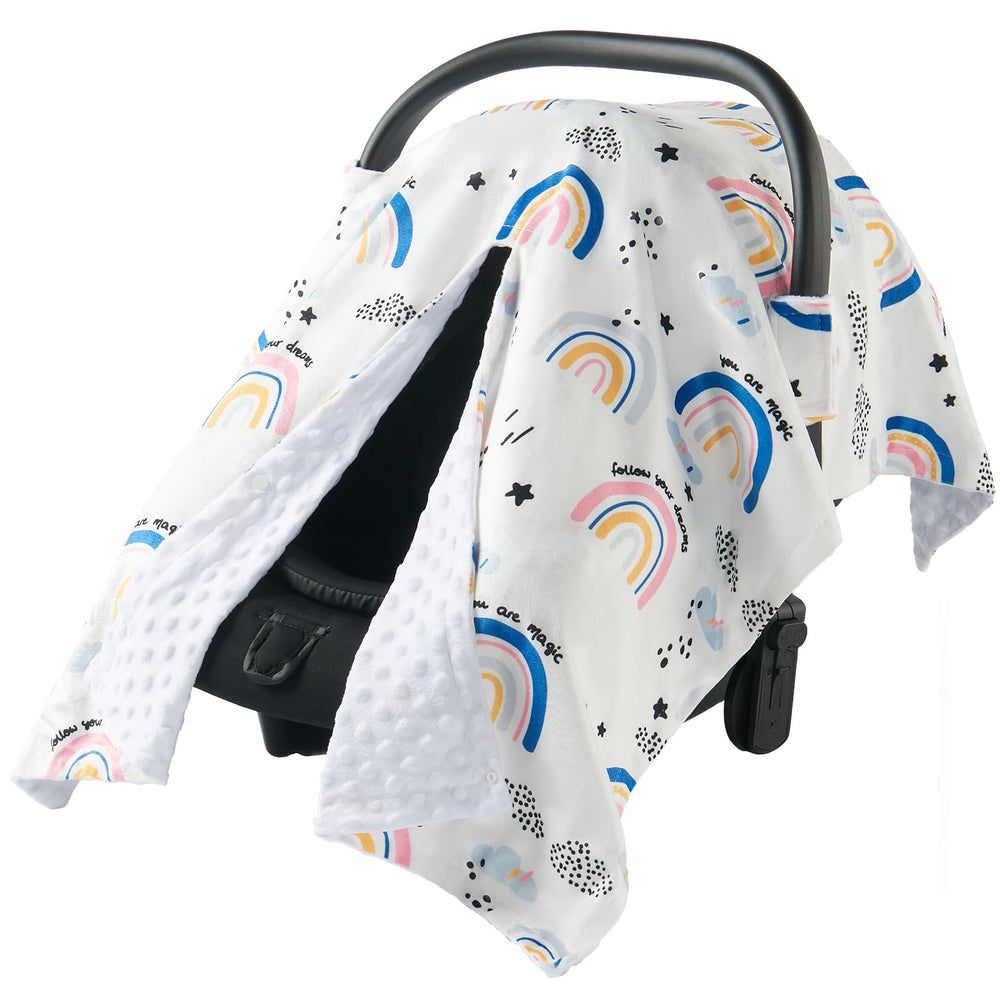 BG-BABYGO car seat cover winter warmth keeps baby cozy and wind-protected.