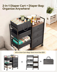 BG-BABYGO diaper wipes bottles compartments organized storage for diapers, wipes, bottles, and travel essentials.