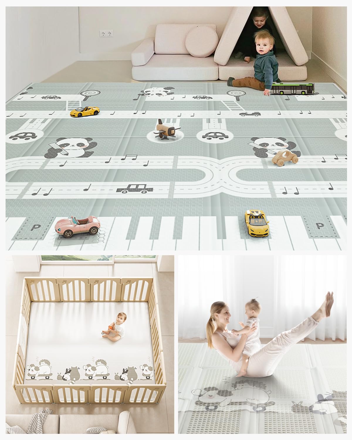 BG-BABYGO high-density-xpe-foam-safety provides non-toxic cushioning for crawls.