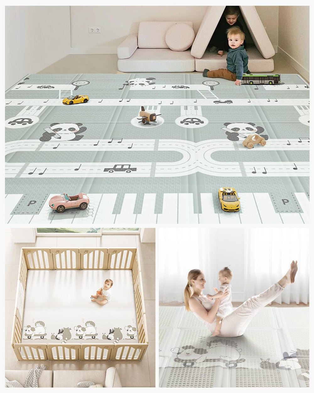 BG-BABYGO high-density-xpe-foam-safety provides non-toxic cushioning for crawls.