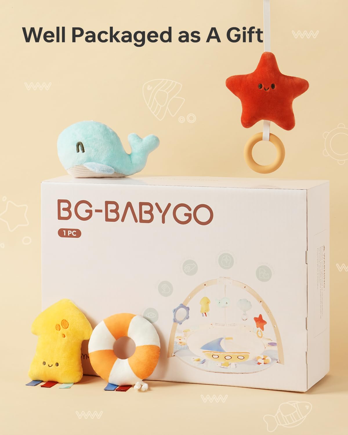 BG-BABYGO 5-zone mat supports focused multi-sensory play for early development