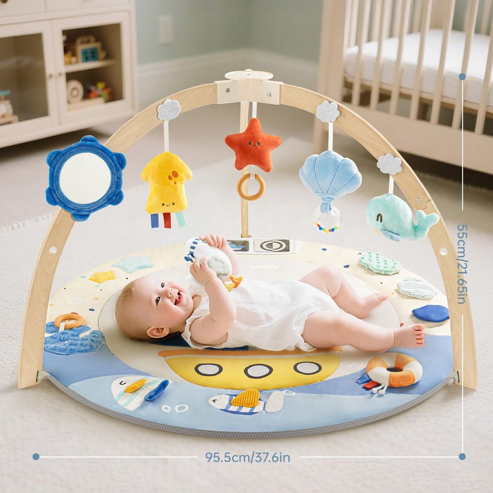 BG-BABYGO CPC-certified safety and natural wood frame provide peace of mind