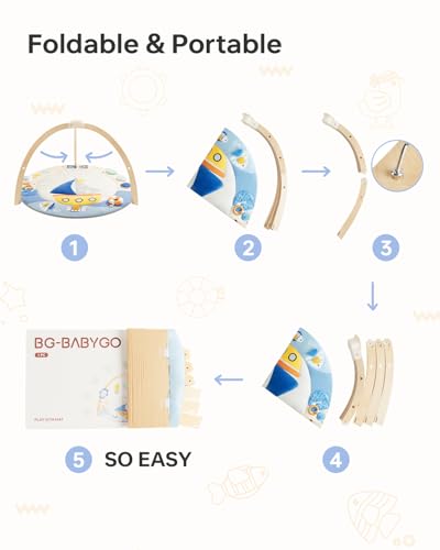 BG-BABYGO soft fabric texture delivers gentle, soothing sensory touch