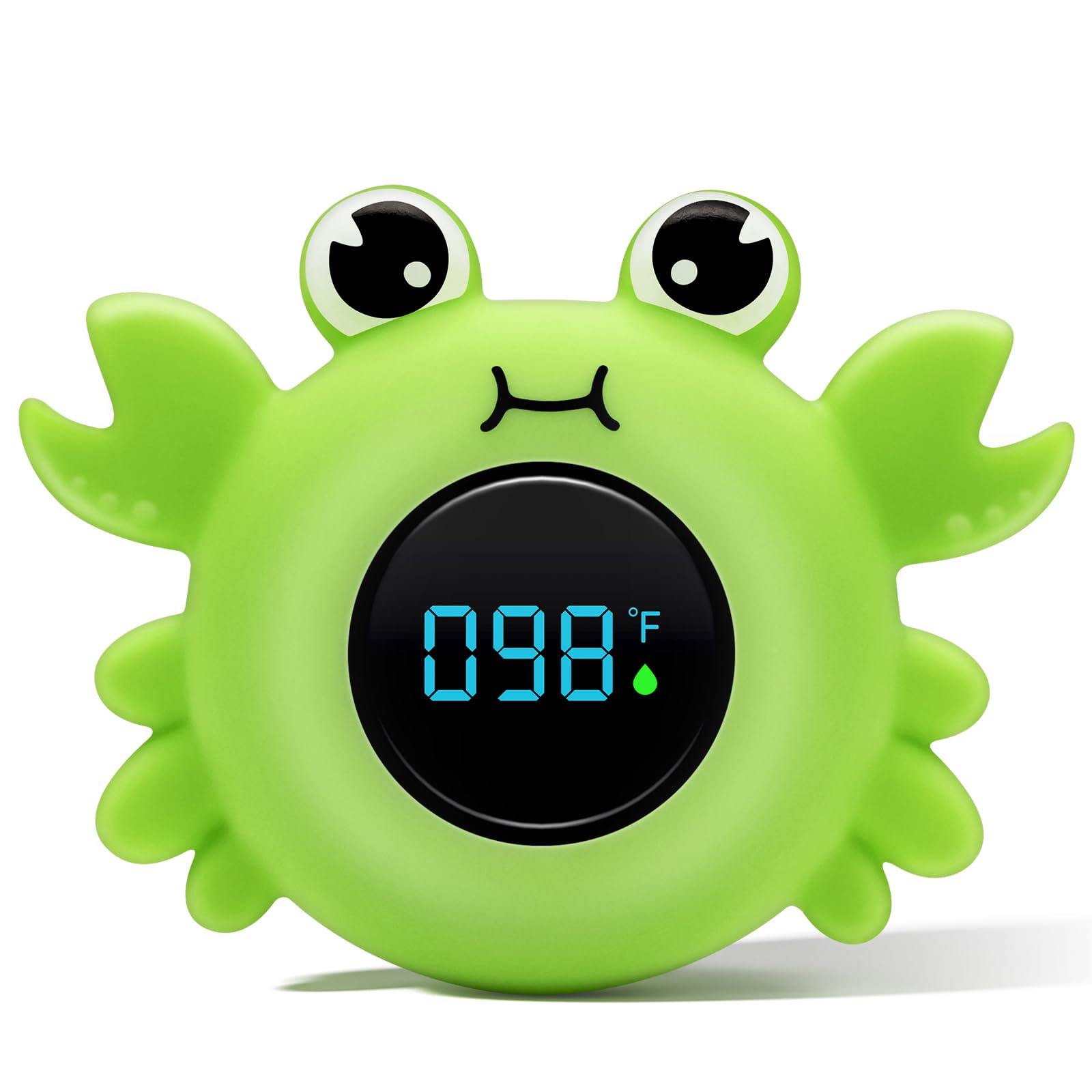 B&H baby bath thermometer with LED display shows precise water temperature at a glance