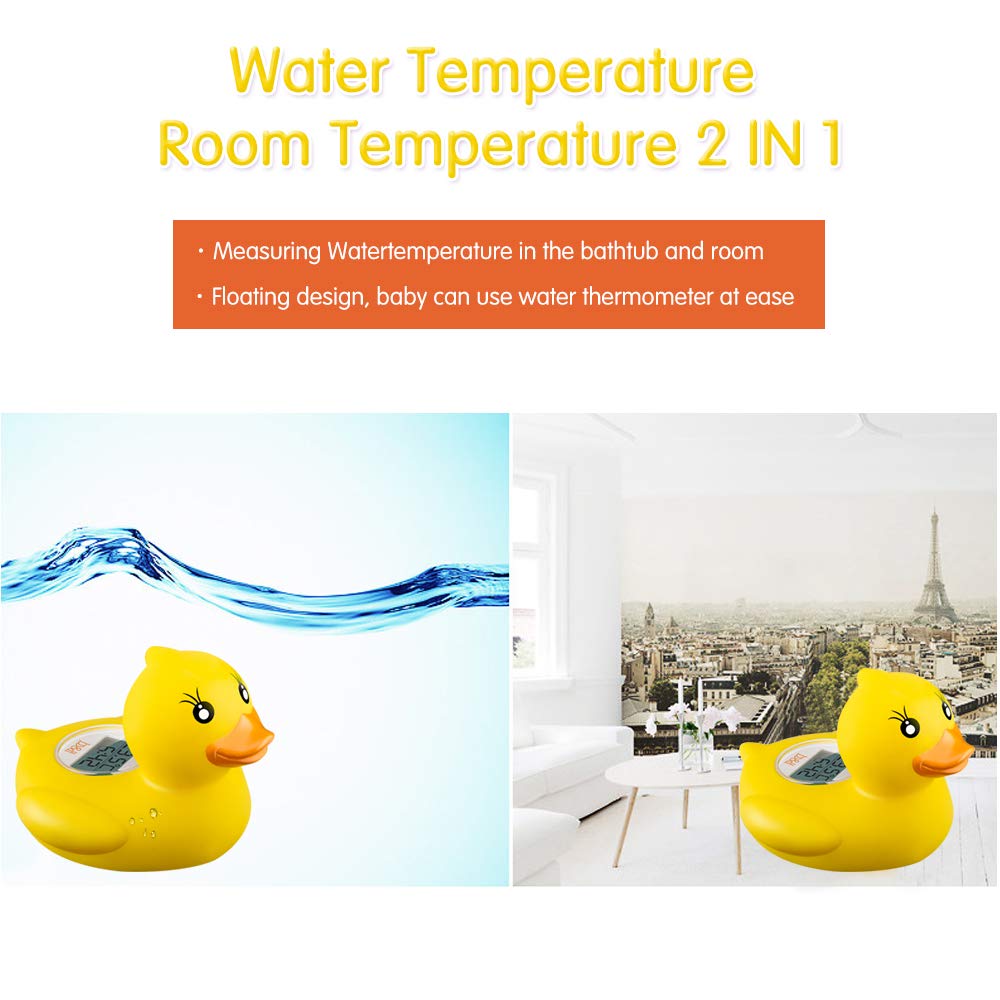 b&h Lady Duck thermometer alarms with beep when water is too hot or cold