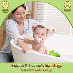 B&H bath thermometer with digital display shows temperature quickly