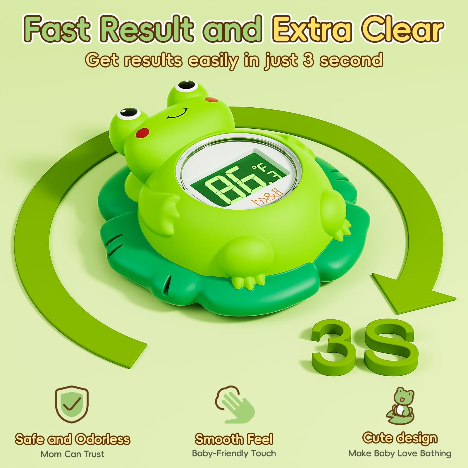 B&H BPA-free materials ensure safe, odorless bath time play