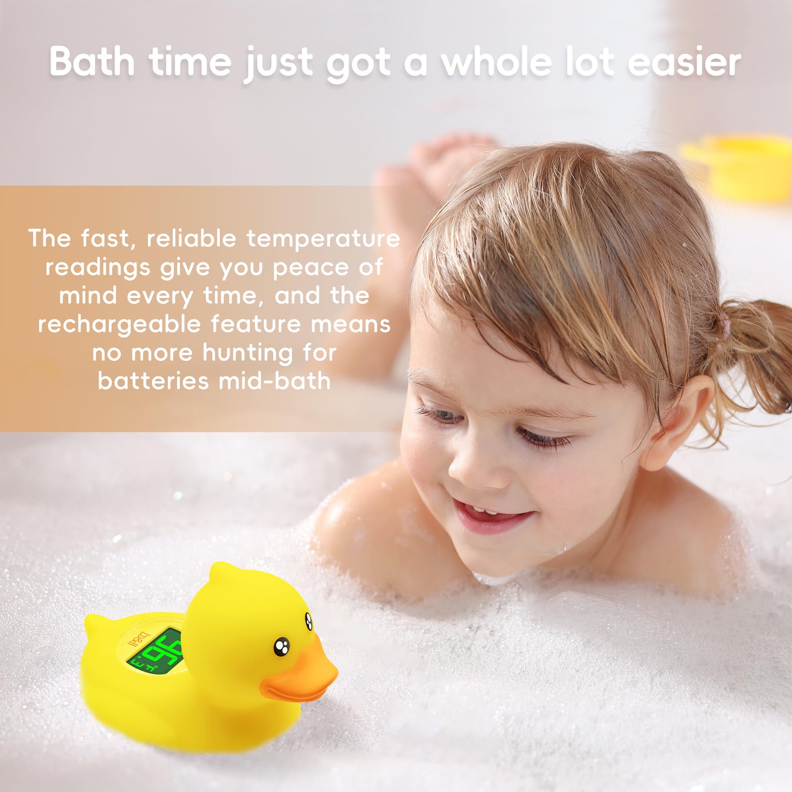 B&H battery indicator helps monitor charging progress during baths