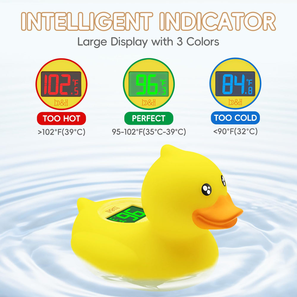 B&H bath thermometer alerts if water is too hot or cold for quick adjustments
