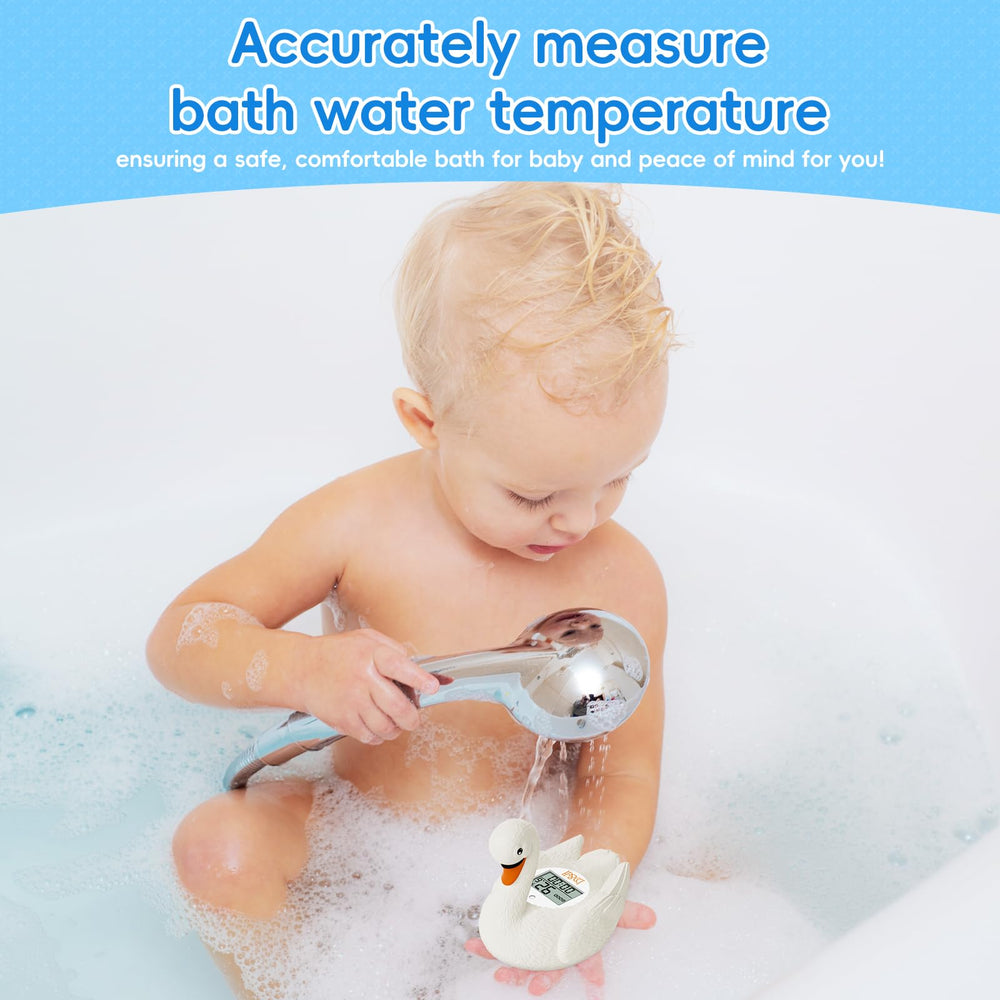 B&H swan-design engages kids with a friendly bath thermometer.
