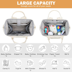 BHAFEM diaper bag with 15.6-inch laptop compartment for on-the-go work