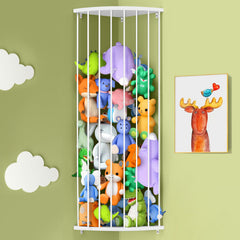 BHFOW Sleek White Corner Storage Shelf assembly demonstrates sturdy MDF construction for durable setup.