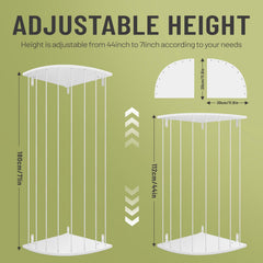 BHFOW Corner Storage Shelf elastic front panel provides easy toy access and quick cleanup.