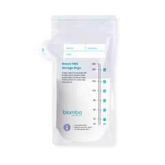 Biamba bags with double seal for leak-free freezing