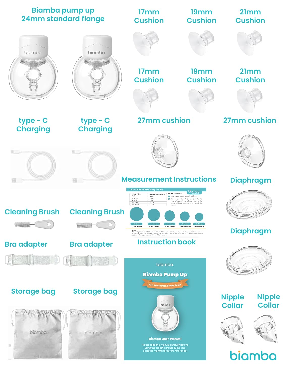 Biamba Pump Up nine suction levels to tailor your pumping rhythm.